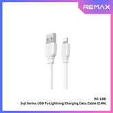 REMAX RC-138i Suji Pro Series USB to Lightning Charging Data Cable (2.4A) - White